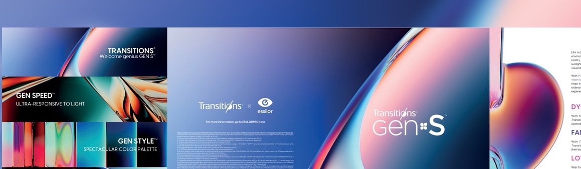 Официален Transitions GEN S визуал за светлинно-адаптивни стъкла